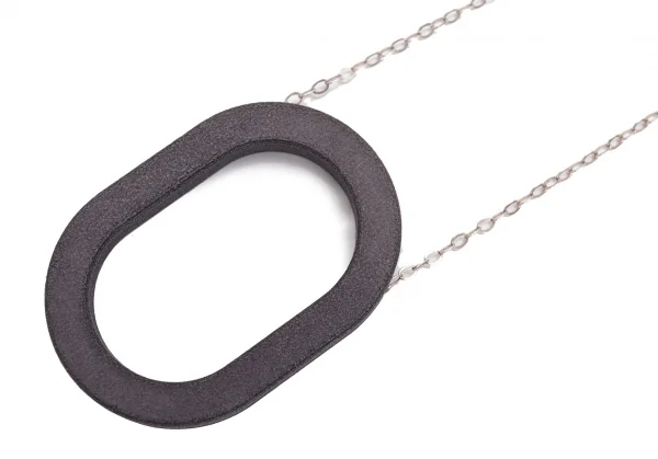 バーニーズニューヨークBARNEYS NEW YORK モチーフシルバーネックレス チャコール K-105351_003