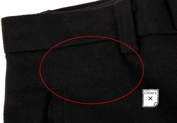 ジャンポールゴルチエ クラシックJean Paul GAULTIER CLASSIQUE ウールトラウザーパンツ 黒50 K-105426_004