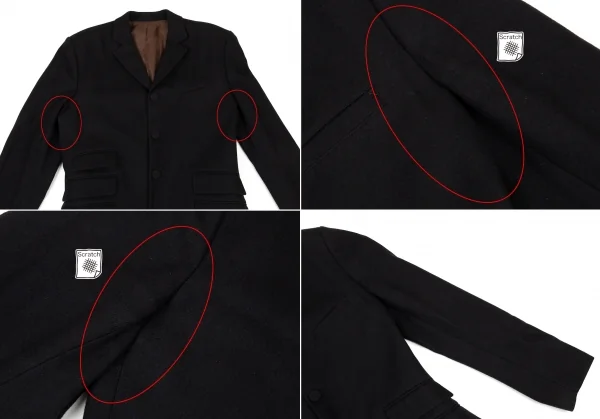 ジャンポールゴルチエ クラシックJean Paul GAULTIER CLASSIQUE トリプルチェンジポケットセットアップスーツ 黒50 K-105427_003