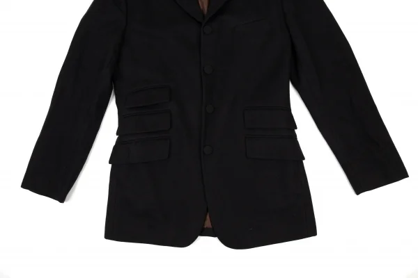 ジャンポールゴルチエ クラシックJean Paul GAULTIER CLASSIQUE トリプルチェンジポケットセットアップスーツ 黒50 K-105427_008