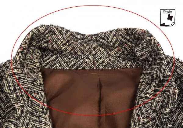 Jean Paul GAULTIER CLASSIQUE Herringbone Tweed Coat K-105429_003