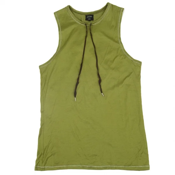 ジャンポールゴルチエ オムJean Paul GAULTIER HOMME ネックドローコードタンクトップ 緑M K-105434_001