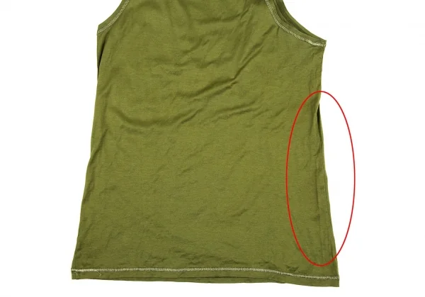 ジャンポールゴルチエ オムJean Paul GAULTIER HOMME ネックドローコードタンクトップ 緑M K-105434_013