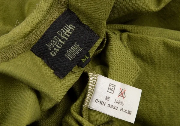 ジャンポールゴルチエ オムJean Paul GAULTIER HOMME ネックドローコードタンクトップ 緑M K-105434_017