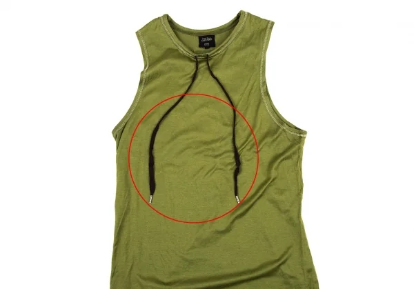 ジャンポールゴルチエ オムJean Paul GAULTIER HOMME ネックドローコードタンクトップ 緑M K-105434_002