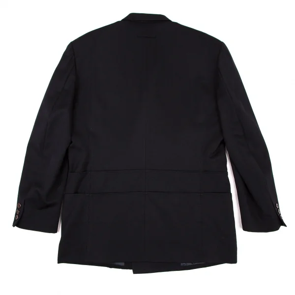ジャンポールゴルチエ オムJean Paul GAULTIER HOMME 裏ボディプリントダブルブレストジャケット 黒50 K-105437_015