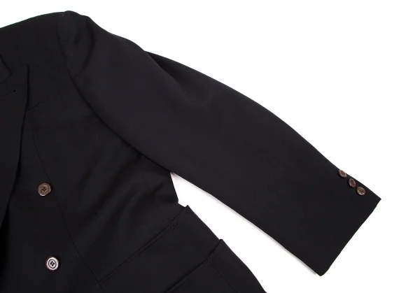 ジャンポールゴルチエ オムJean Paul GAULTIER HOMME 裏ボディプリントダブルブレストジャケット 黒50 K-105437_006