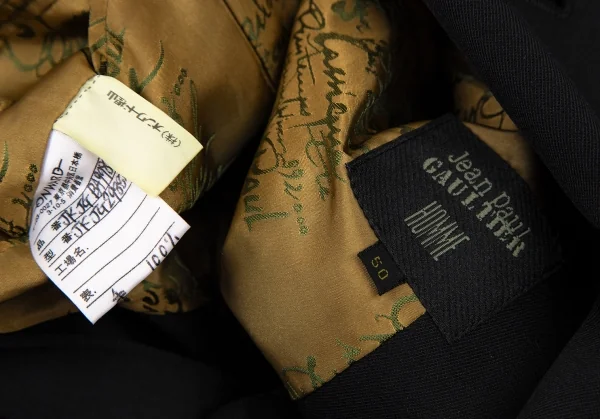 Jean-Paul GAULTIER HOMME Lining Lettering Wool Jacket K-105438_020