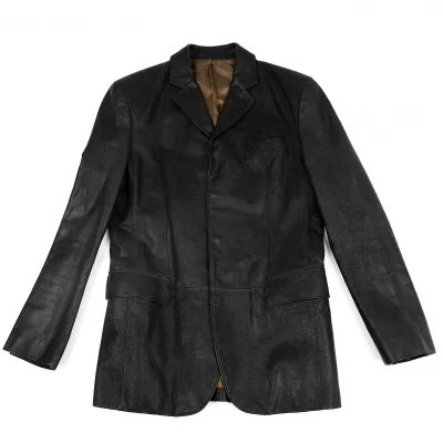 Jean-Paul GAULTIER HOMME Crack Leather Jacket