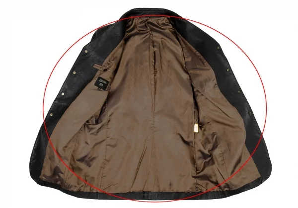 Jean-Paul GAULTIER HOMME Crack Leather Jacket K-105440_009