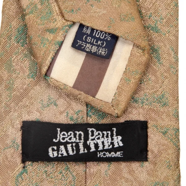 ジャンポールゴルチエ オムJean Paul GAULTIER HOMME シルクネイティブジャガードネクタイ ベージュ K-105453_011