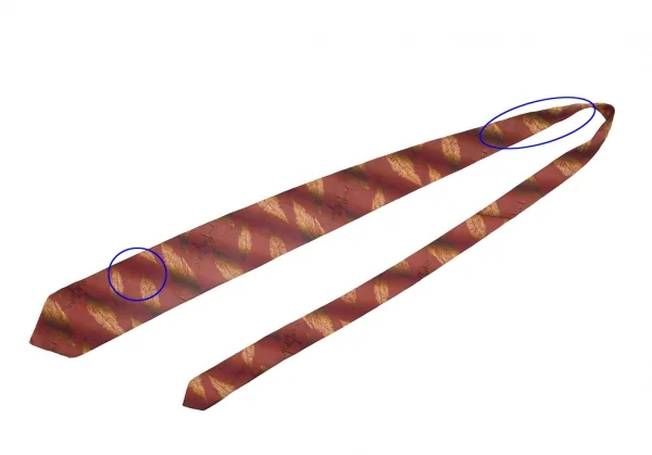 Jean-Paul GAULTIER HOMME Feather Jacquard Silk Tie K-105462_002