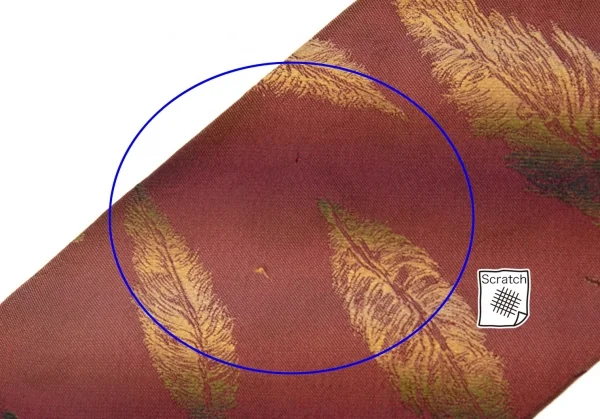 Jean-Paul GAULTIER HOMME Feather Jacquard Silk Tie K-105462_003