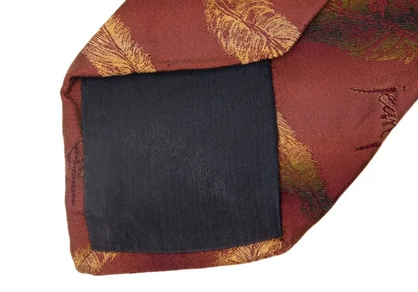 Jean-Paul GAULTIER HOMME Feather Jacquard Silk Tie K-105462_007