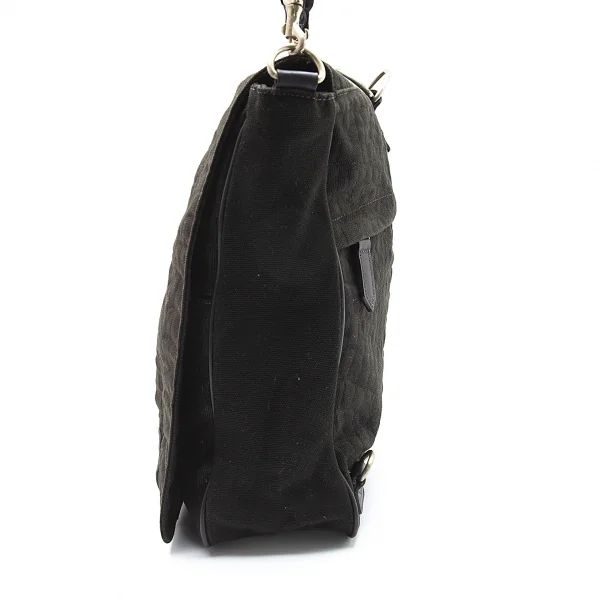 ジャンポールゴルチエJean Paul GAULTIER クロコダイルエンボスフラップ2wayショルダーバッグ 黒 K-105470_005