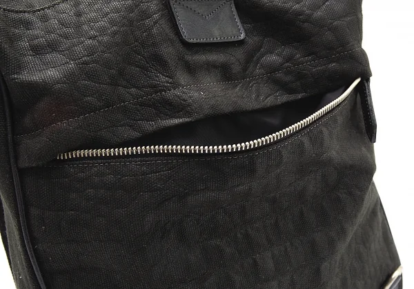ジャンポールゴルチエJean Paul GAULTIER クロコダイルエンボスフラップ2wayショルダーバッグ 黒 K-105470_007