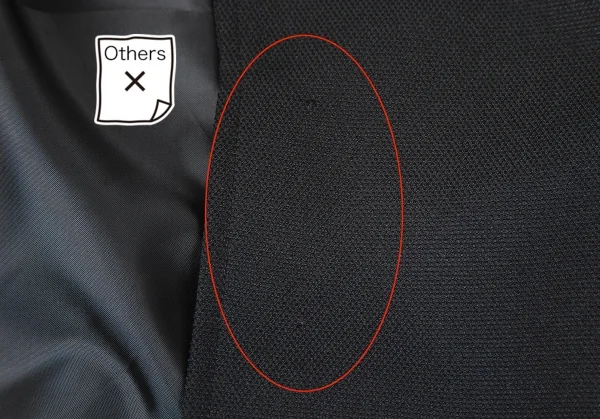 コムデギャルソンCOMME des GARCONS　異素材切替ワイドインサイドアウトボタンレスベスト 黒M K-105486_006