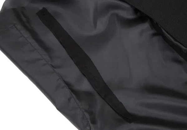 コムデギャルソンCOMME des GARCONS　異素材切替ワイドインサイドアウトボタンレスベスト 黒M K-105486_008