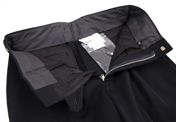 コムデギャルソンCOMME des GARCONSウールギャバタックテーパードパンツ 紺M K-105496_004