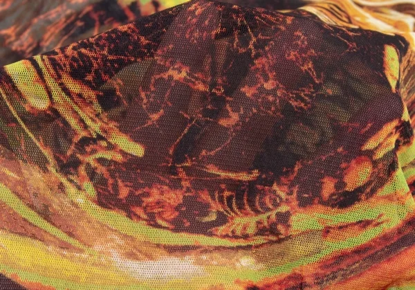 ジャンポールゴルチエJean Paul GAULTIER グラフィックプリントパワーネットTシャツ マルチ40 K-105511_012