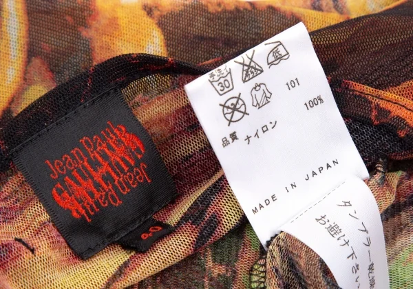 ジャンポールゴルチエJean Paul GAULTIER グラフィックプリントパワーネットTシャツ マルチ40 K-105511_015