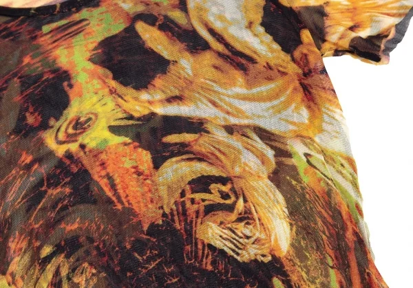 ジャンポールゴルチエJean Paul GAULTIER グラフィックプリントパワーネットTシャツ マルチ40 K-105511_006