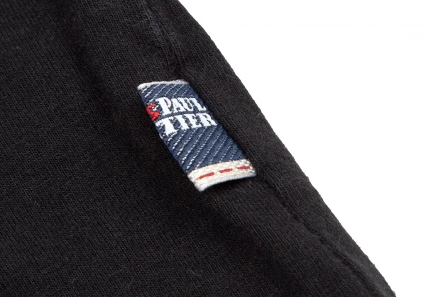 ジーンズポールゴルチエJean's Paul GAULTIER グラフィックプリント刺繍ストレッチカットソー 黒S K-105518_011
