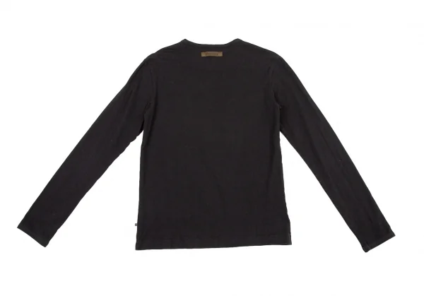 ジーンズポールゴルチエJean's Paul GAULTIER グラフィックプリント刺繍ストレッチカットソー 黒S K-105518_013