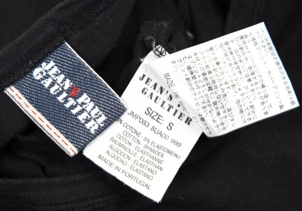 ジーンズポールゴルチエJean's Paul GAULTIER グラフィックプリント刺繍ストレッチカットソー 黒S K-105518_017