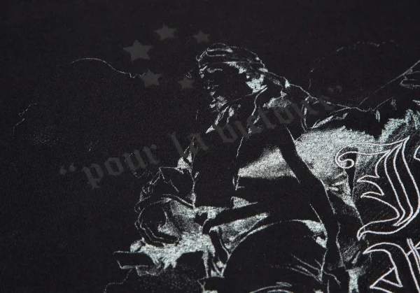 ジーンズポールゴルチエJean's Paul GAULTIER グラフィックプリント刺繍ストレッチカットソー 黒S K-105518_008