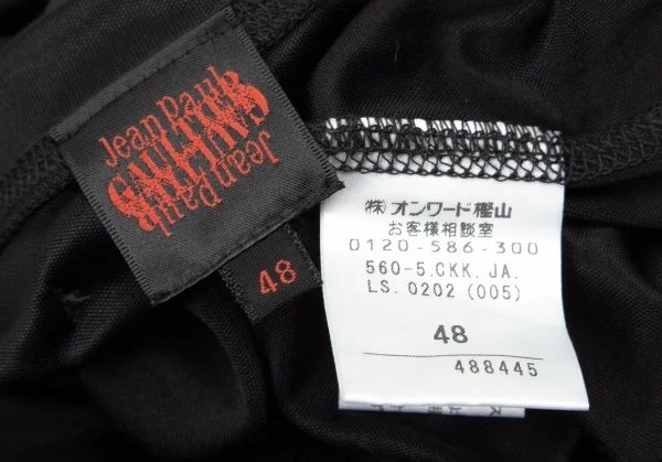 Jean-Paul GAULTIER Shoulder Button Stretch Long Sleeve T Shirt K-105524_012