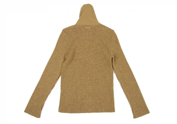 ジャンポールゴルチエJean Paul GAULTIER ハイネックドライバーズニット モカ48 K-105525_010