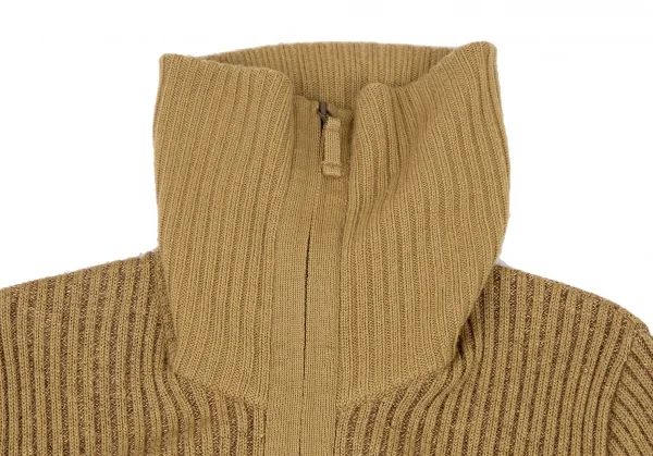 ジャンポールゴルチエJean Paul GAULTIER ハイネックドライバーズニット モカ48 K-105525_003