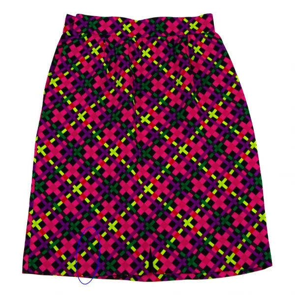 イヴサンローランYves Saint Laurent ポリバイアスチェックセットアップ マルチM K-105539_015