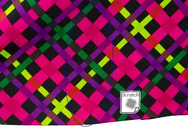 イヴサンローランYves Saint Laurent ポリバイアスチェックセットアップ マルチM K-105539_016