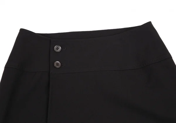 ワイズY's ウールギャバラップミニスカート 黒2 K-105546_003