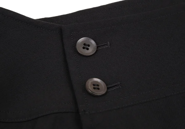 ワイズY's ウールギャバラップミニスカート 黒2 K-105546_004