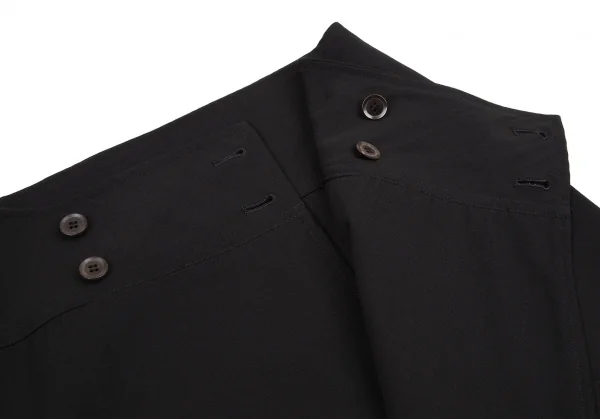 ワイズY's ウールギャバラップミニスカート 黒2 K-105546_005