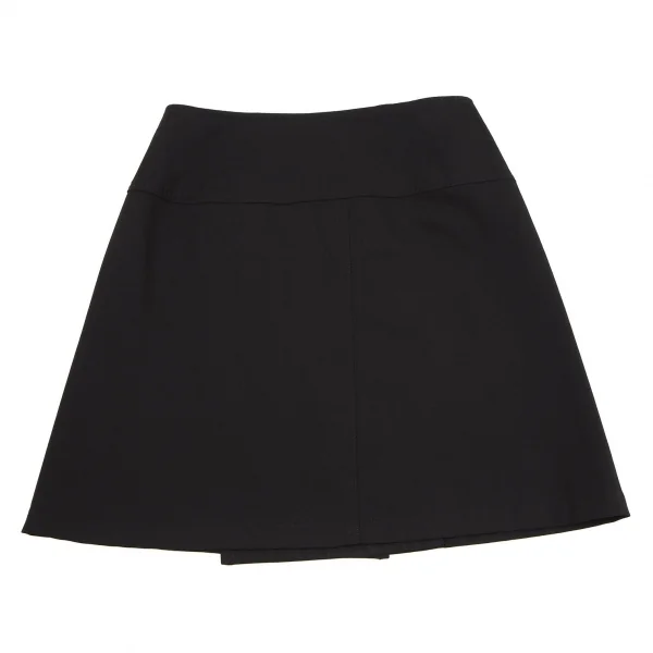 ワイズY's ウールギャバラップミニスカート 黒2 K-105546_009