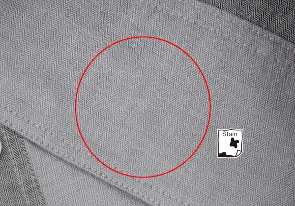 ISSEY MIYAKE Herringbone Switching Cotton Long Sleeve Shirt K-105558_010