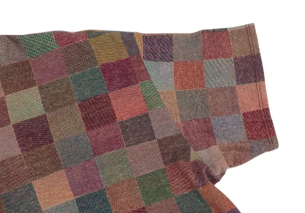 ヨーガンレールJURGEN LEHL ブロックチェックハイネックTシャツ マルチM K-105570_004