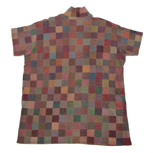 ヨーガンレールJURGEN LEHL ブロックチェックハイネックTシャツ マルチM K-105570_007