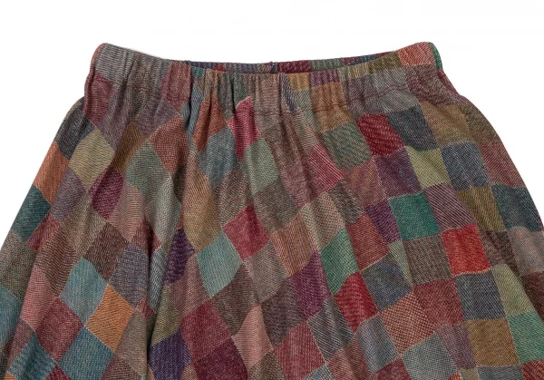 ヨーガンレールJURGEN LEHL ブロックチェックスカート マルチM K-105571_003