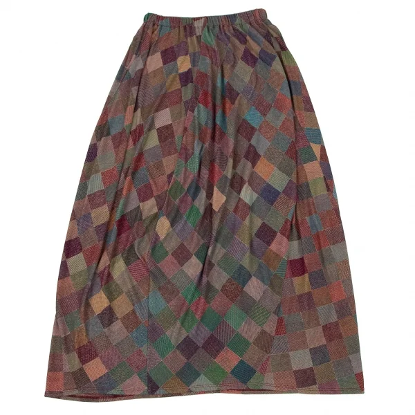 ヨーガンレールJURGEN LEHL ブロックチェックスカート マルチM K-105571_007