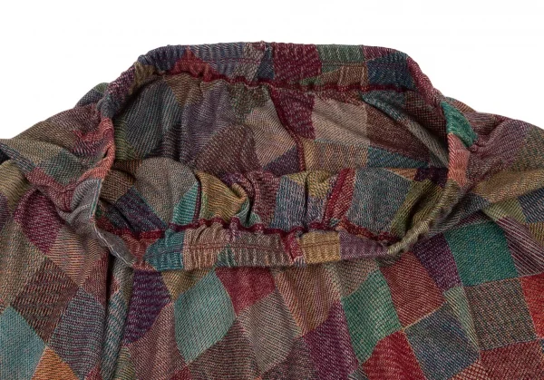 ヨーガンレールJURGEN LEHL ブロックチェックハイネックTシャツセットアップ マルチM K-105572_013