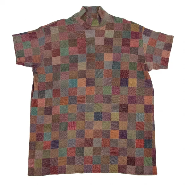 ヨーガンレールJURGEN LEHL ブロックチェックハイネックTシャツセットアップ マルチM K-105572_003