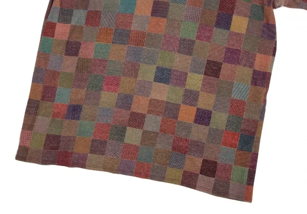 ヨーガンレールJURGEN LEHL ブロックチェックハイネックTシャツセットアップ マルチM K-105572_006