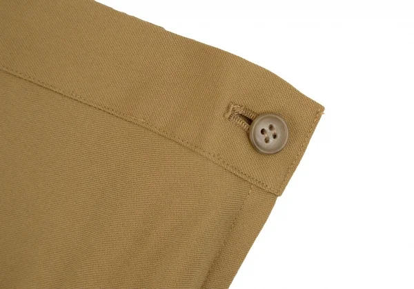 イッセイミヤケペルマネンテISSEY MIYAKE PERMANENTE ウール混タックデザインスカート ベージュL K-105584_004