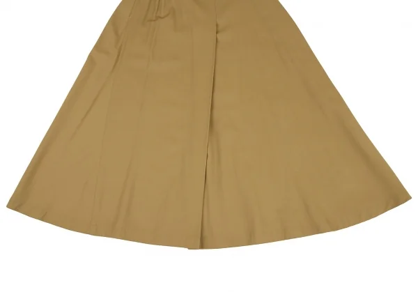 イッセイミヤケペルマネンテISSEY MIYAKE PERMANENTE ウール混タックデザインスカート ベージュL K-105584_007