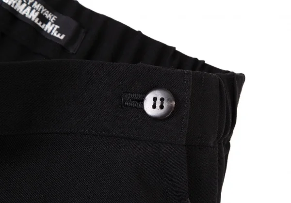 イッセイミヤケペルマネンテISSEY MIYAKE PERMANENTE ウールギャバタックデザインスカート 黒L K-105585_005